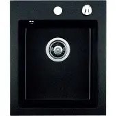 Sonstiges Einbauspüle Granitspüle Küchenspüle Spülbecken Spüle 48,5x40,5; Schwarz