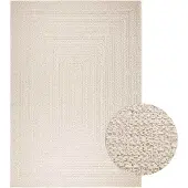 Syfax Teppich ZIZUR Creme 200x290 cm Jute-Optik Indoor und Outdoor