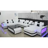 AEA Ecksofa Polster Sitzgarnituren Eckcouch Sofa Couchen Wohnlandschaft + Couchtisch