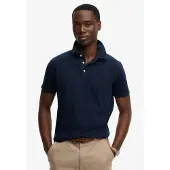 Superdry für Herren. M1110486A Polo Classic Baumwolle Leinen navy (M), Klassisch, Kurzarm, Marine