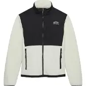 Superdry Parka "POLAR FLEECE HYBRID TREKKER", Herren, Gr. XL, schwarz-weiß (foggy dew, schwarz), Web, Obermaterial: 100% Polyester, relaxed fit normal, Jacken Parka, in toller Fleece Qualität