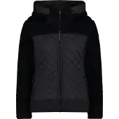 CMP Damen Jacke Woman Jacket Hybrid Fix Hood 33M4196-U901 42 - Nero - 42
