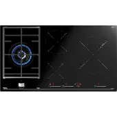 Teka JZC 94313 ABN, Schwarz, Integriert, 90 cm, Kombi, Glas, 4 Zone(n)