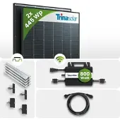 TEPTO 910Wp Balkonkraftwerk Smart mit Hoymiles Mikrowechselrichter - Trapezdachm...