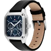 Tommy Hilfiger Herren Armbanduhr Herald 1710756 Quadratisch Quarz 39mm Gehäuse Mineralglas