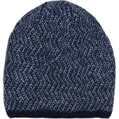 StyleBREAKER Strickmütze "Strick Beanie Mütze Dreieck Bunt mit Thermo-Fleece" 1 Stk.