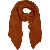 StyleBREAKER XXL-Schal "Asymmetrischer unifarbener Web Schal", Damen, braun (cognac), Obermaterial: 100% Viskose CV., Modisch, Modetücher XXL-Schal