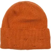 StyleBREAKER Strickmütze "Strickmütze mit Rippenmuster und Rissen" 1 Stk.