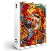 Raxxa Premium-Puzzle "Kookaburra in Aborigine Dot Art Style", 1000 Teile