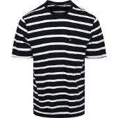 Tommy Hilfiger T-Shirt Streifen Dunkelblau
