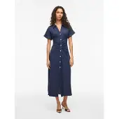 Vila Vichania Kurzärmeliges Maxikleid