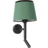 Faro SAVOY Wandleuchte innen mit Leser schwarz/grün 20303-94