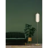 Searchlight LED-Stehleuchte Capsule, messingfarben, Eisen, Acryl