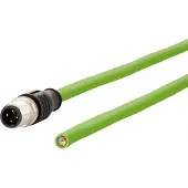 METZ CONNECT Anschlussleitung M12 Stecker 4-polig D-kodiert, 1 m