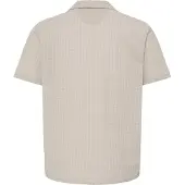 Blend Kurzarmhemd "Kurzarmhemd BHBarny Cuba", Herren, Gr. M, N-Gr, beige (crockery), Obermaterial: 98% Baumwolle CO. 2% Elasthan EL., Hemden Kurzarmhemd