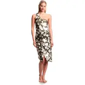 Emporio Armani für Damen. EW003396_AF20248 Grüner glänzender Rock (S), Lässig, Strandbekleidung, Polyamid