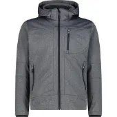 CMP Herren Softshell Jacke Zip Hood 3A01787N-M-U439 58 - Alluminio Melange - 58