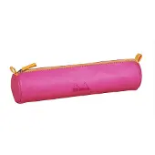 Rhodia Rhodiarama rundes Schlampermäppchen 21,5xØ5cm Kunstleder Fuchsia 319009C