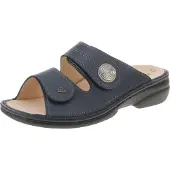 Finn Comfort Sansibar Damen Pantolette blau Glattleder - Größe: 41