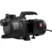 Vevor Gartenpumpe 800 W, 230 V, Bewässerungspumpe Max. Fördermenge 3300 L/h, PP-Jetpumpe mit 44 m Förderhöhe, Überhitzungsschutz, Europäische Spannungsnormen, für Gartenbewässerung & -bewässerung