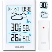 Baldr Wetterstation mit Display BD-911 weiß