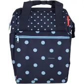 Klickfix Gepäckträgertasche ROOMY GT mixed dots blue, 25x40x17cm, 12ltr,1000g