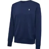 Hummel Sweatshirt "hmlPULSE SWEAT CREWNECK", Herren, Gr. XL, blau (marineblaus), Sweatware, Obermaterial: 60% Baumwolle, 40% Polyester, normal, Rundhals, Sweatshirts Sweatshirt