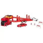Goki Spielzeug Super Truck Autotransporter Scania V8 1:60-64 mehrfarbig