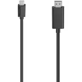 Hama 00200718, 1,5 m, USB C, HDMI Typ A (Standard), Schwarz