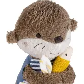 Fehn Kuscheltier "Otter Theo, Nachtlicht", braun, Plüschfiguren, KinderB:13cm H:30cm T:8,5cm, Kuscheltier, mit »Glow-in-the-dark«-Bestickung & Nachtlicht-Modul, B:13cm H:30cm T:8,5cm