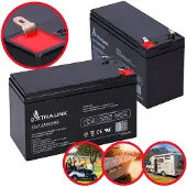 Extralink AGM Batterie 12 V 7 Ah Wartungsfrei für USV, Alarmanlagen und Überwachungssysteme