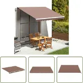 The Living Store Markisenbespannung Braun 4x3,5 m