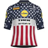 Santini Lidl Trek Usa National Champion Kurzarm-radtrikot