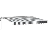 vidaXL Ausziehbare Markise Anthrazit 350 x 200 cm Stoff