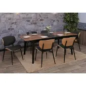 Mendler 6er-Set Esszimmerstuhl HWC-O45, Bugholz Stoff (370g/m²) - natur, dunkelgrau