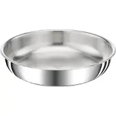 Tefal L97204, Allzweckpfanne, Edelstahl, Edelstahl, Edelstahl, Abnehmbar, Keramik, Gas, Halogen, Induktion