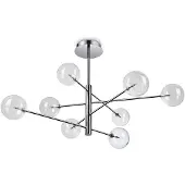 Ideal Lux Hängelampe Equinoxe, chrom/klar, 8-flg.