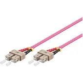 GOOD CONNECTIONS LWL-Kabel 7.5m Duplex OM4 Multimode 50/125 SC/SC violett