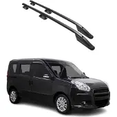 Omtec OMAC Dachreling 2524931B Fahrzeugdach beidseitig für FIAT Doblo Kombi (263) Aluminium