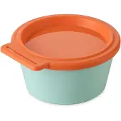 Koziol NORA BOX 250 ml Schale mit Deckel – sweet green/strong coral