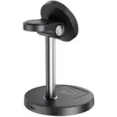 XO Xocx038bk Drahtloses Ladegerät Silber Silber One Size