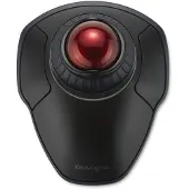 Kensington Orbit Wireless Trackball mit Scroll-Ring - schwarz, Beidhändig, Schwarz