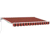 vidaXL Markisenrahmen Orange und Schwarz 250 x 200 cm
