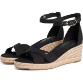 Tommy Hilfiger Espadrilles Mid Wedge Espad X Cross FW0FW09332 Schwarz 40