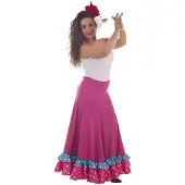 Creaciones Llopis Sevillanisches Fuchsia Tanzkostüm