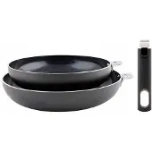 COSY&TRENDY Set aus 2 aluminium-bratpfannen, 24/28 cm, mit griff 5189003