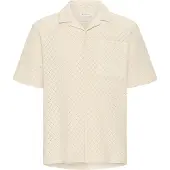 !Solid Kurzarmhemd SOLID "Kurzarmhemd SDTeagan", Herren, Gr. XL, N-Gr, beige (oatmeal), Obermaterial: 100% Baumwolle CO., Hemden Kurzarmhemd
