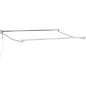 vidaXL Elektrisches Markisenrahmen Weiß 3,5 x 2 m Aluminium