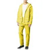 Result Herren Regenanzug bestehend aus Regenjacke und Regenhose, wasserdicht LT168 (L) (Neongelb)