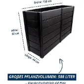 KHW -Hochbeet Demeter XXL-schmal 588 L
